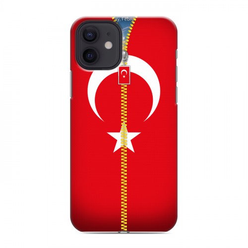 Дизайнерский силиконовый чехол для Iphone 12 Флаг Турции