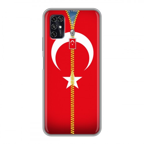 Дизайнерский пластиковый чехол для ZTE Blade V2020 Smart Флаг Турции