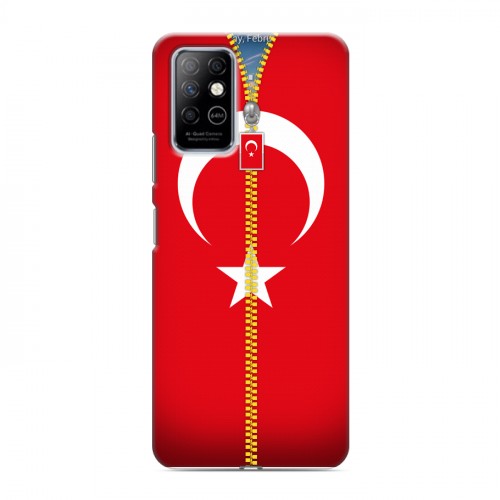 Дизайнерский пластиковый чехол для Infinix Note 8 Флаг Турции