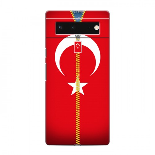 Дизайнерский пластиковый чехол для Google Pixel 6 Флаг Турции