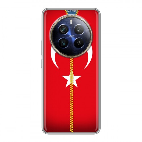 Дизайнерский пластиковый чехол для Realme 12 Plus 5G Флаг Турции