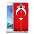 Дизайнерский пластиковый чехол для Samsung Galaxy A5 Флаг Турции