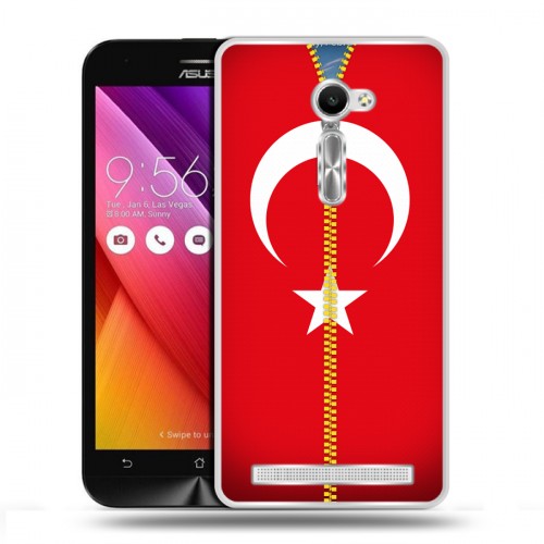 Дизайнерский пластиковый чехол для Asus Zenfone 2 5 Флаг Турции