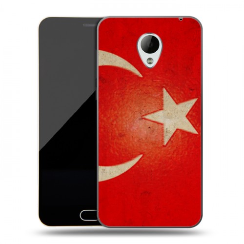 Дизайнерский силиконовый чехол для Meizu M2 Mini Флаг Турции