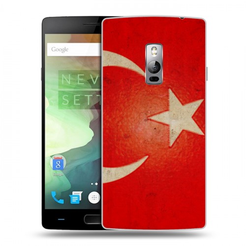 Дизайнерский пластиковый чехол для OnePlus 2 Флаг Турции