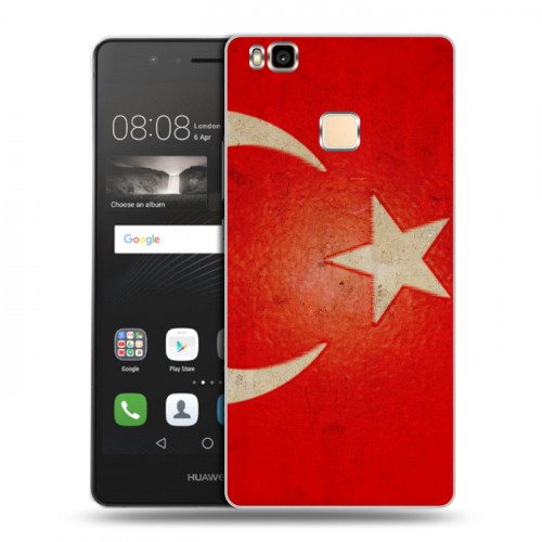 Дизайнерский пластиковый чехол для Huawei P9 Lite Флаг Турции