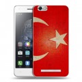 Дизайнерский силиконовый чехол для Lenovo Vibe C Флаг Турции