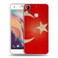 Дизайнерский пластиковый чехол для HTC Desire 10 Pro Флаг Турции