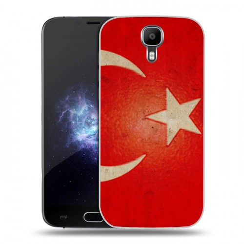 Дизайнерский пластиковый чехол для Doogee X9 Pro Флаг Турции