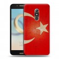 Дизайнерский силиконовый чехол для Alcatel A7 Флаг Турции