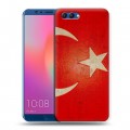 Дизайнерский пластиковый чехол для Huawei Honor View 10 Флаг Турции