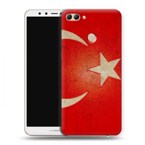 Дизайнерский пластиковый чехол для Huawei Y9 (2018) Флаг Турции