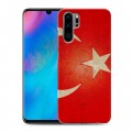 Дизайнерский силиконовый чехол для Huawei P30 Pro Флаг Турции