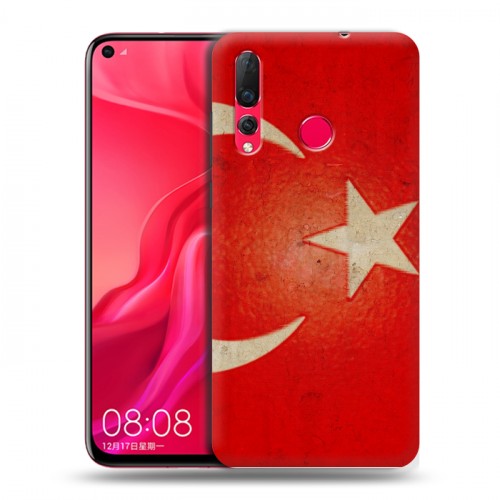 Дизайнерский пластиковый чехол для Huawei Nova 4 Флаг Турции