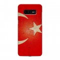Дизайнерский пластиковый чехол для Samsung Galaxy S10 Plus Флаг Турции