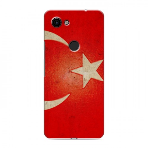 Дизайнерский пластиковый чехол для Google Pixel 3a Флаг Турции