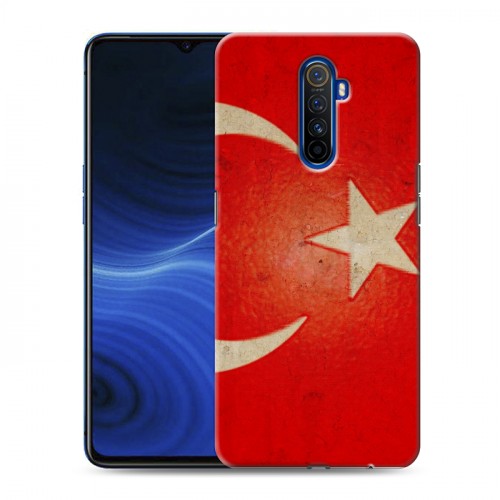 Дизайнерский силиконовый с усиленными углами чехол для Realme X2 Pro Флаг Турции
