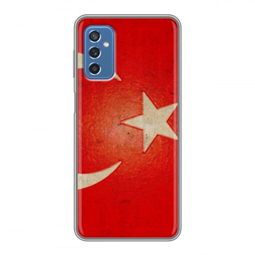Дизайнерский пластиковый чехол для Samsung Galaxy M52 5G Флаг Турции