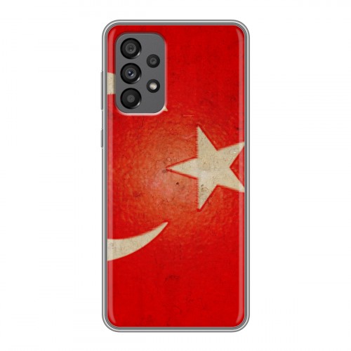 Дизайнерский силиконовый чехол для Samsung Galaxy A73 5G Флаг Турции