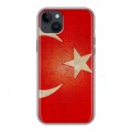 Дизайнерский пластиковый чехол для Iphone 14 Plus Флаг Турции