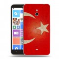 Дизайнерский пластиковый чехол для Nokia Lumia 1320 Флаг Турции