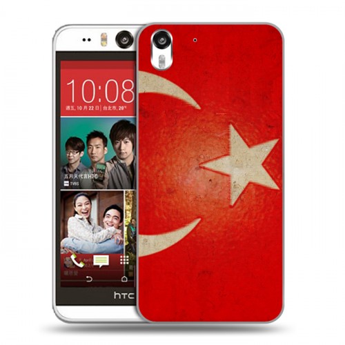 Дизайнерский силиконовый чехол для HTC Desire Eye Флаг Турции