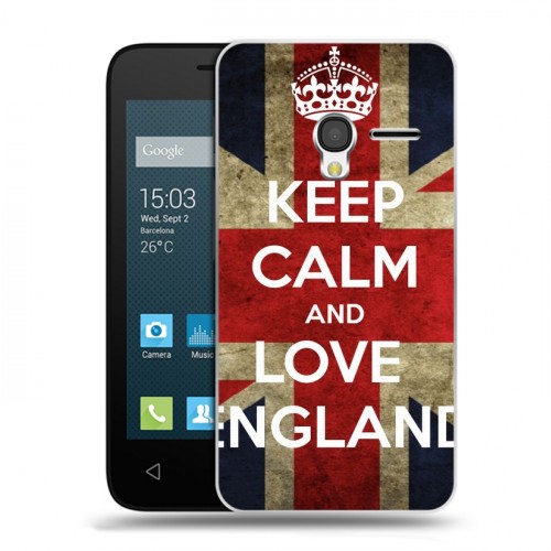 Дизайнерский пластиковый чехол для Alcatel One Touch Pixi 3 (4.5) Флаг Британии
