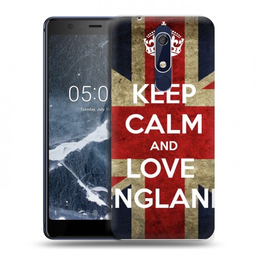 Дизайнерский пластиковый чехол для Nokia 5.1 Флаг Британии