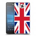 Дизайнерский пластиковый чехол для Microsoft Lumia 950 Флаг Британии