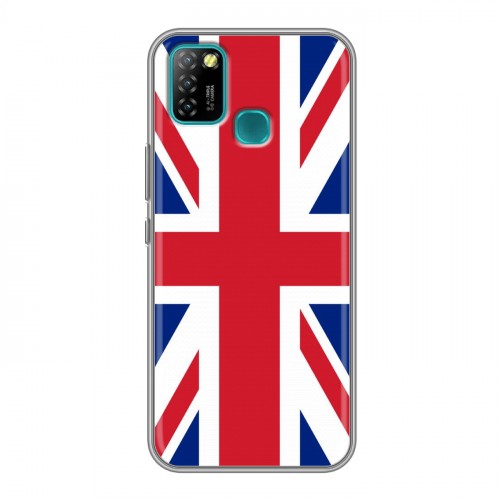 Дизайнерский силиконовый с усиленными углами чехол для Infinix Hot 10 Lite Флаг Британии