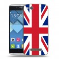 Дизайнерский пластиковый чехол для Alcatel One Touch Idol Alpha Флаг Британии