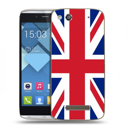 Дизайнерский пластиковый чехол для Alcatel One Touch Idol Alpha Флаг Британии