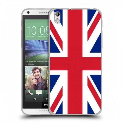 Дизайнерский пластиковый чехол для HTC Desire 816 Флаг Британии