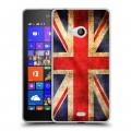Дизайнерский пластиковый чехол для Microsoft Lumia 540 Флаг Британии