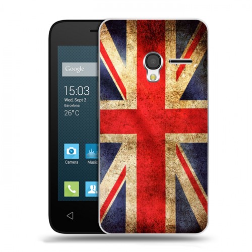Дизайнерский пластиковый чехол для Alcatel One Touch Pixi 3 (4.5) Флаг Британии