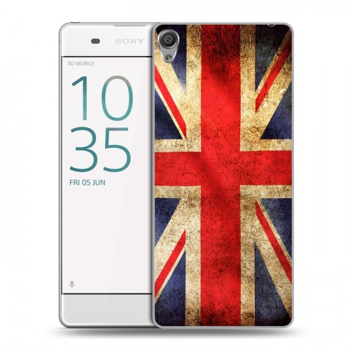 Дизайнерский пластиковый чехол для Sony Xperia XA Флаг Британии