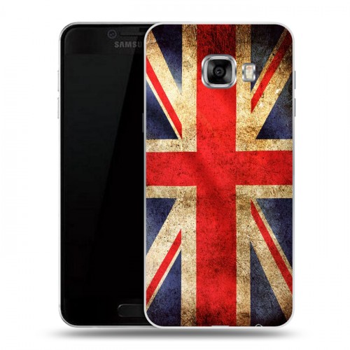Дизайнерский пластиковый чехол для Samsung Galaxy C5 Флаг Британии
