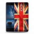 Дизайнерский пластиковый чехол для Nokia 8 Флаг Британии