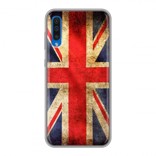 Дизайнерский силиконовый чехол для Samsung Galaxy A50 Флаг Британии