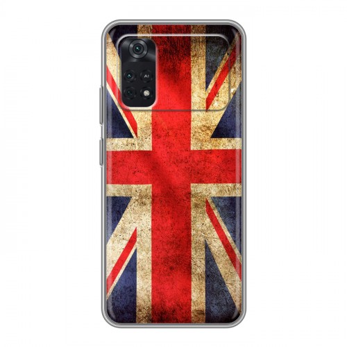 Дизайнерский силиконовый чехол для Xiaomi Poco M4 Pro 4G Флаг Британии