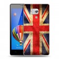 Дизайнерский силиконовый чехол для Huawei Honor 3 Флаг Британии
