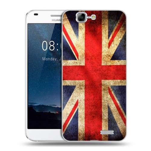 Дизайнерский пластиковый чехол для Huawei Ascend G7 Флаг Британии