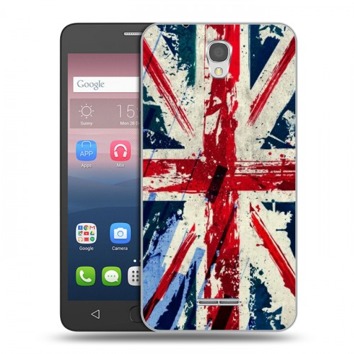 Дизайнерский силиконовый чехол для Alcatel Pop 4 Флаг Британии