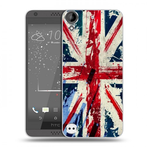 Дизайнерский пластиковый чехол для HTC Desire 530 Флаг Британии