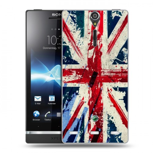 Дизайнерский пластиковый чехол для Sony Xperia S Флаг Британии