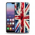 Дизайнерский силиконовый с усиленными углами чехол для Huawei P20 Pro Флаг Британии