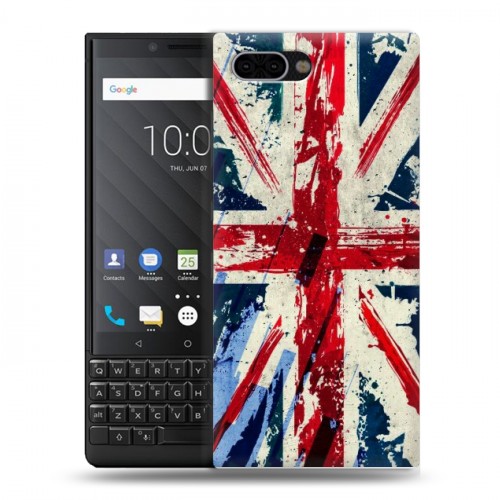 Дизайнерский пластиковый чехол для BlackBerry KEY2 Флаг Британии