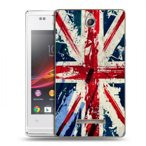 Дизайнерский пластиковый чехол для Sony Xperia E Флаг Британии