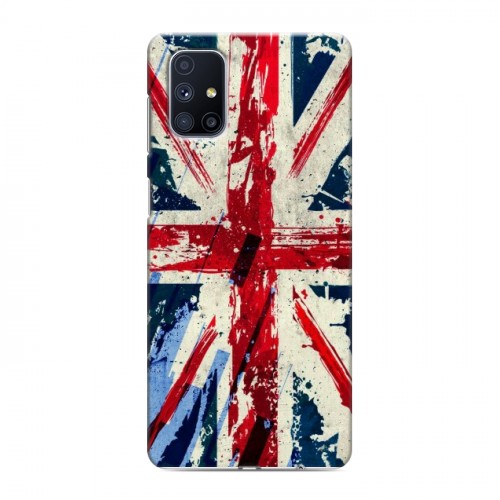 Дизайнерский силиконовый с усиленными углами чехол для Samsung Galaxy M51 Флаг Британии