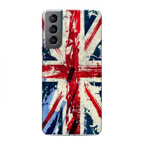 Дизайнерский пластиковый чехол для Samsung Galaxy S21 Флаг Британии